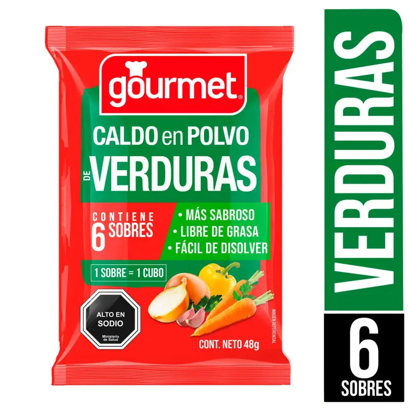 Caldo Gourmet polvo Verduras 48 g