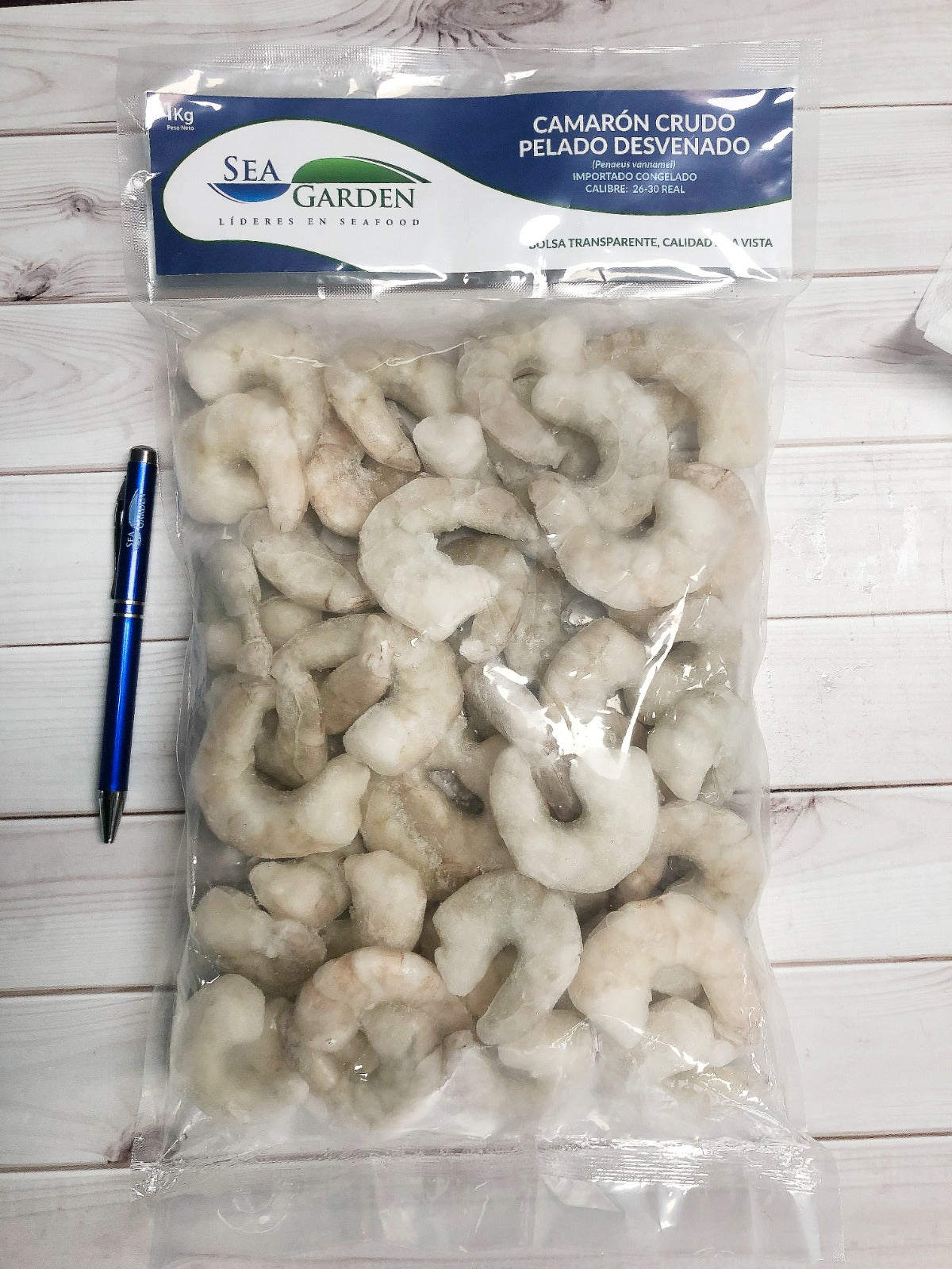 Camaron Crudo Pelado y Desvenado 26/30 1 Kg