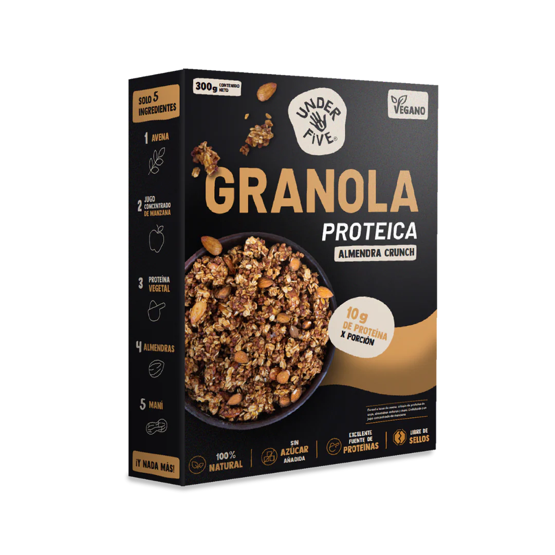 Granola Proteica Underfive Almendra Crunch 300 Gr