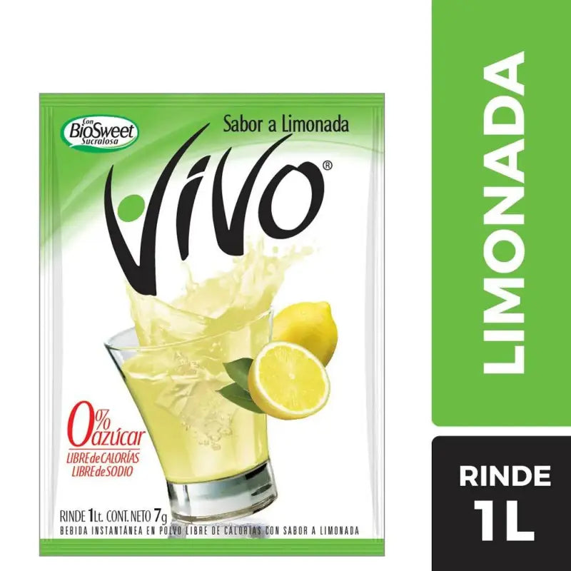 Jugo vivo en polvo limonada