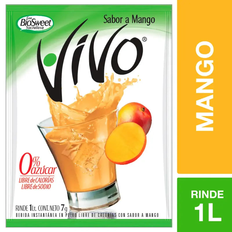 Jugo en polvo vivo mango