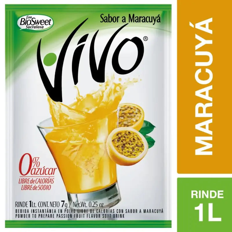 Jugo en polvo vivo maracuya