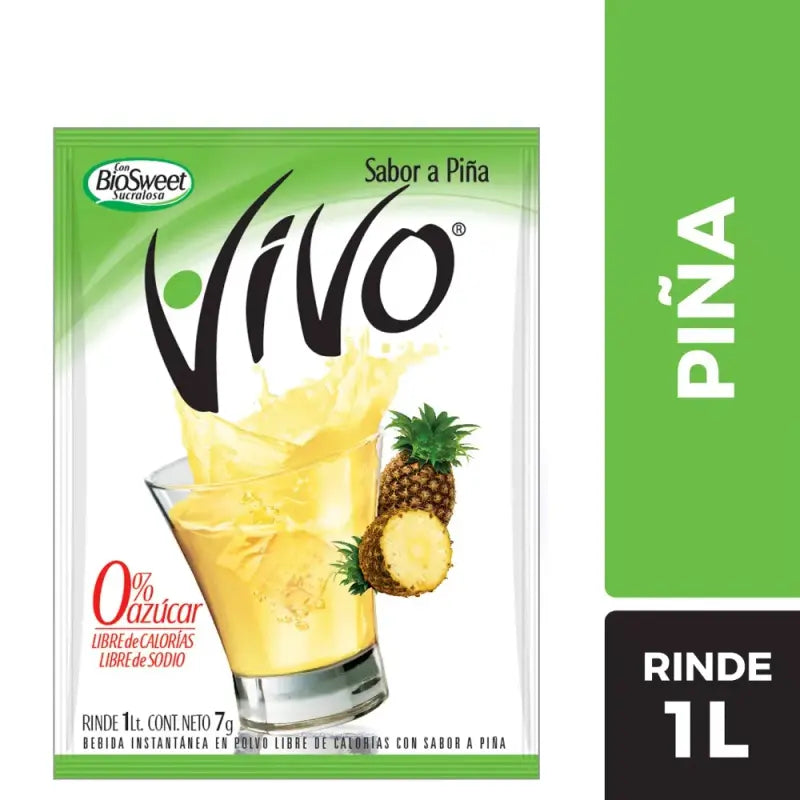 Jugo en polvo vivo piña