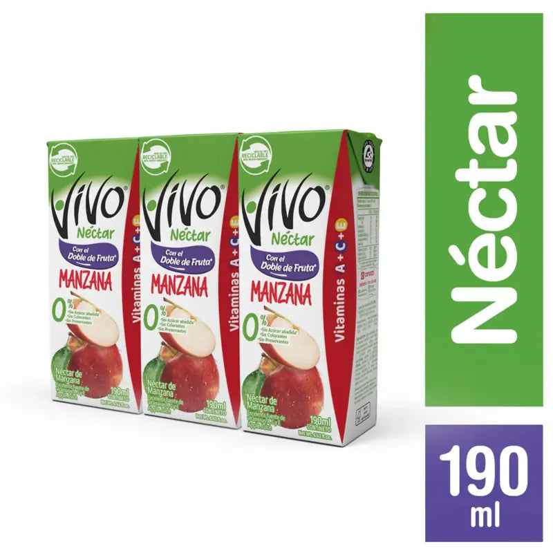 Pack 3 unid vivo manzana
