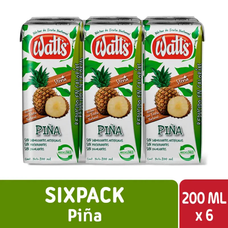 Pack 6 unid watt piña