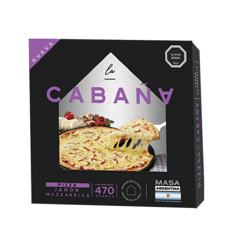 Pizza Jamon Mozzarella La Cabaña 470 gr