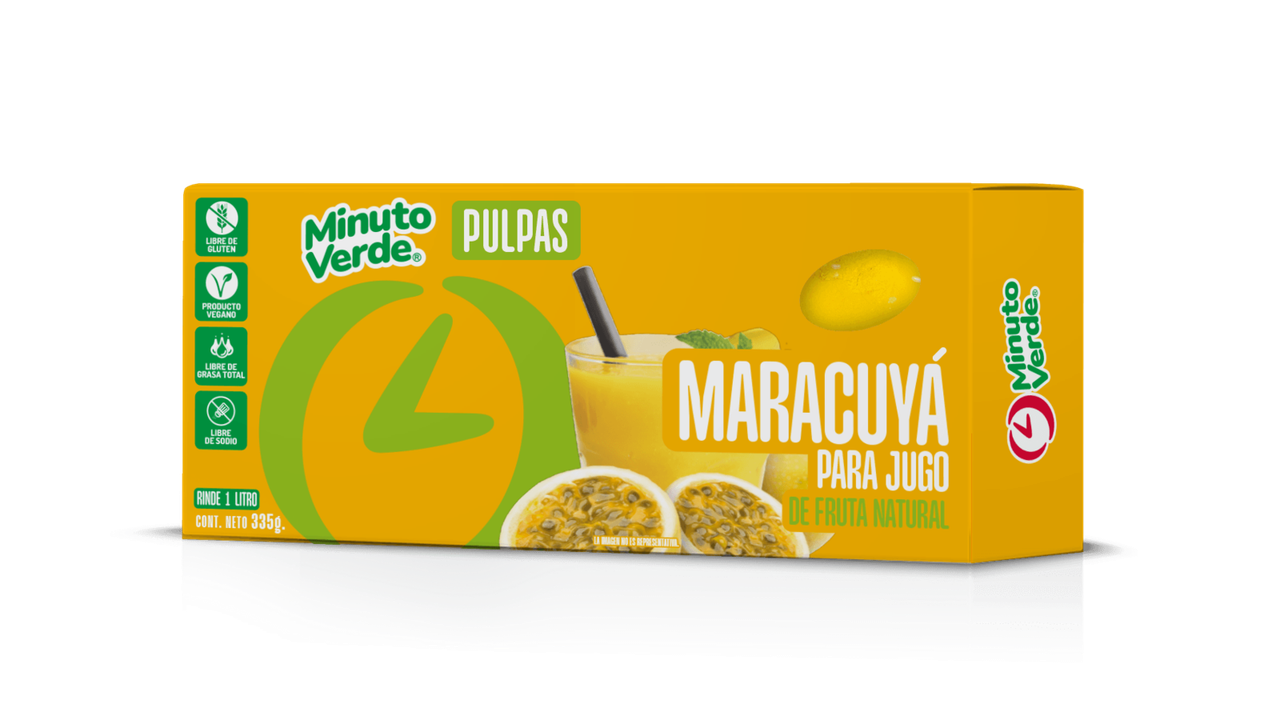 Pulpa Maracuyá Minuto Verde 335 gr
