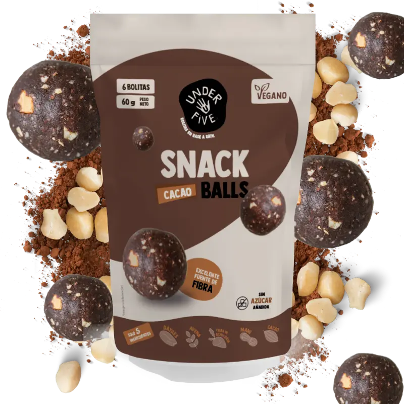 Snack balls cacao underfive 60gr