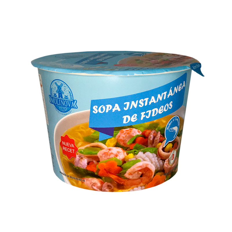 Sopa instantanea fideos camaron