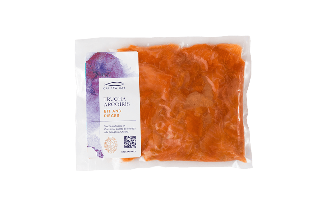 Trucha Arcoiris Ahumado Bit & Piece Sin Grasa Caleta Bay 500 Gr