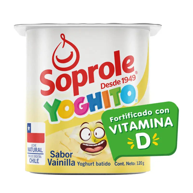 Yoghurt batido soprole sabor vainilla