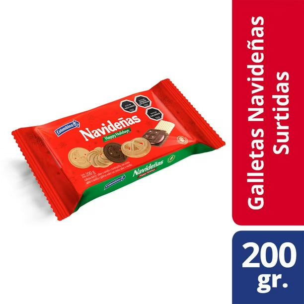 Galletas Navideñas Surtidas Colombina 200 Gr