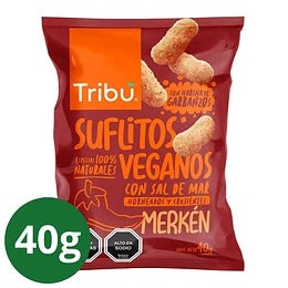Suflitos Veganos Sabor Merken Tribu 40 Gr.