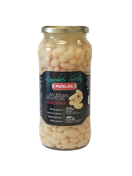 Alubias Blancas Cocidas Penelas 570 Gr