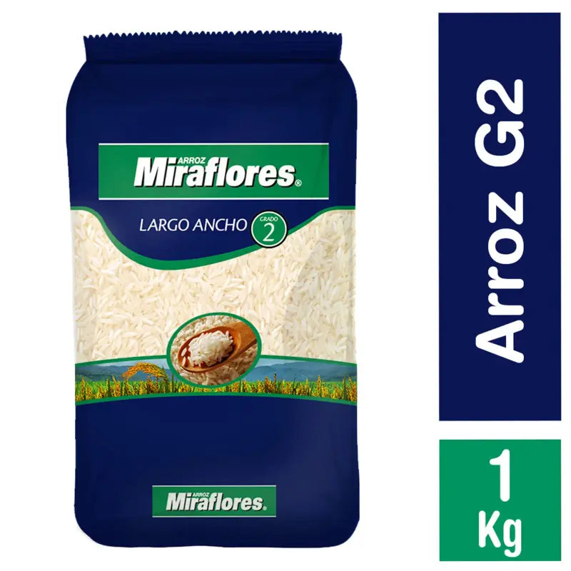 Arroz miraflores g2 azul 1kg