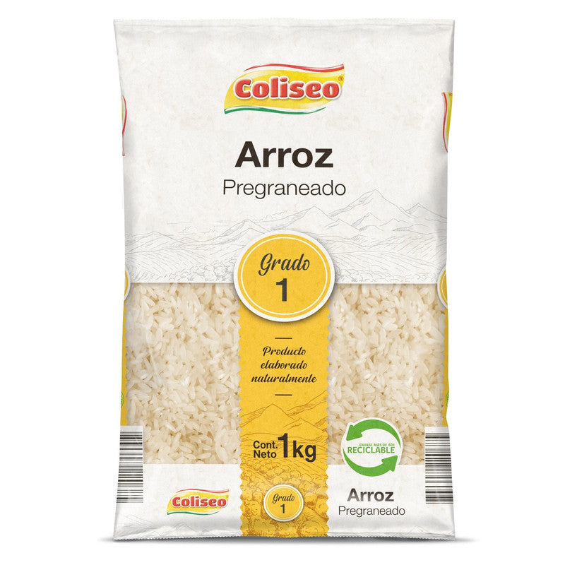 Arroz pregraneado Coliseo 1kg