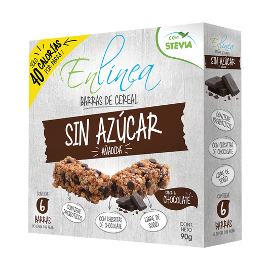 Barras cereal chocolate En Linea 6 unid