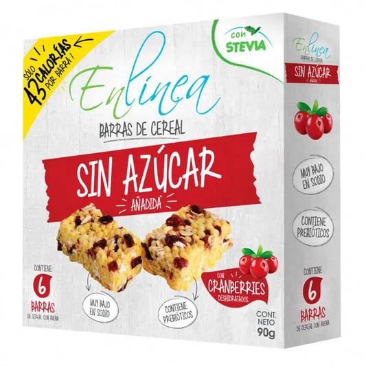 Barra cereal cranberries en Linea 6 unid