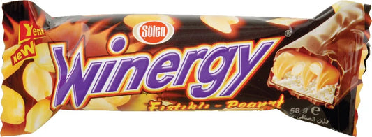 Barra chocolate mani winergy 58gr