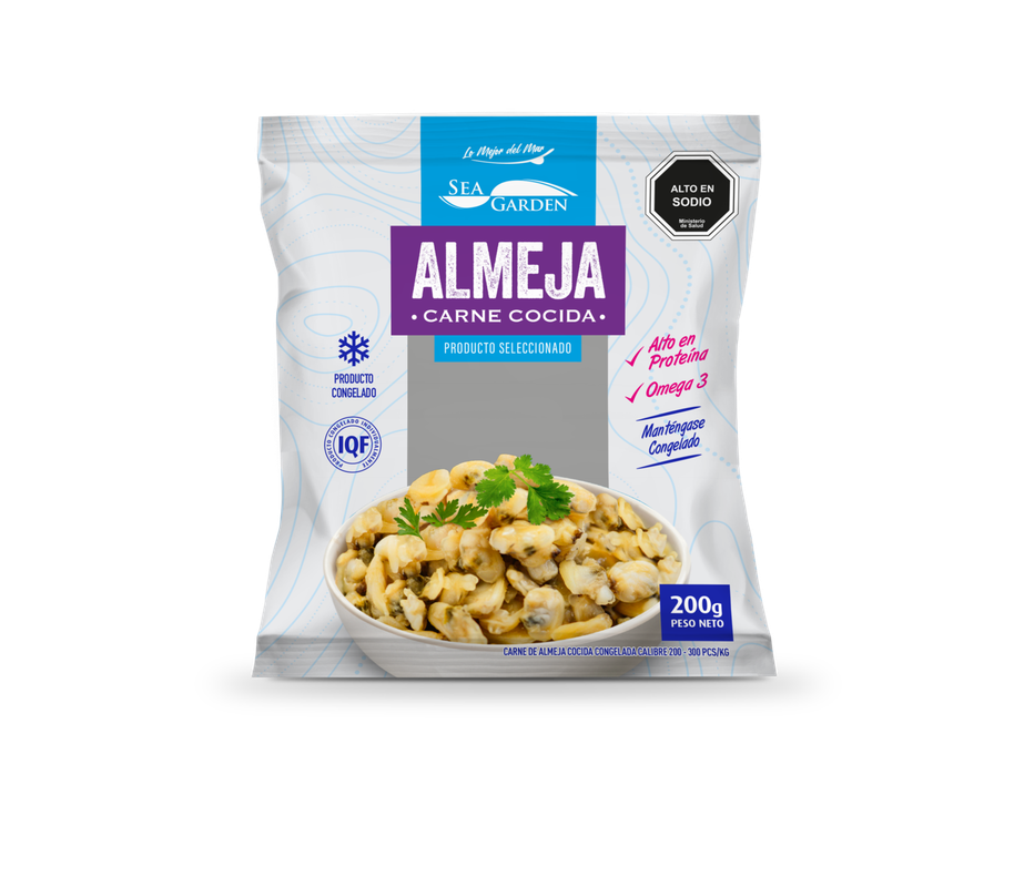 Carne almeja cocida sea garden 200gr