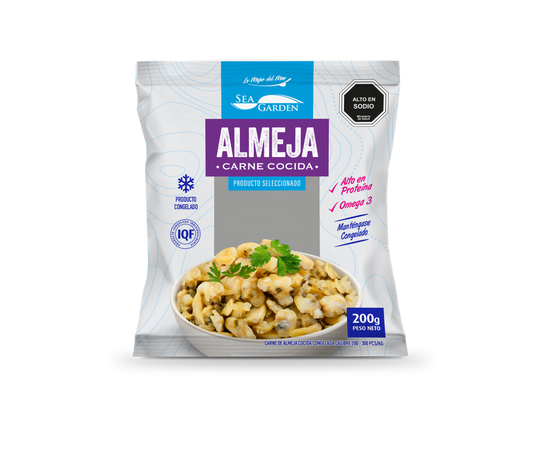 Carne almeja cocida sea garden 200gr