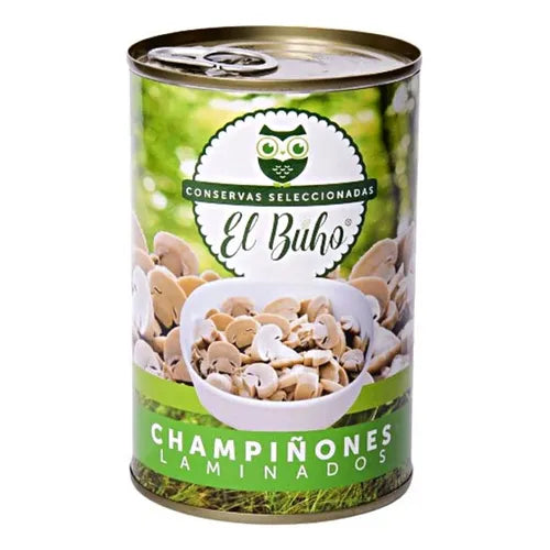 Champiñones laminados buho 400gr
