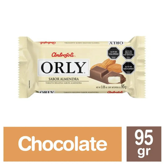 Chocolate orly almendra 95 Gr