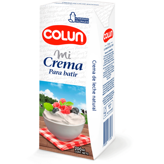 Crema De Leche Colun 200 Ml