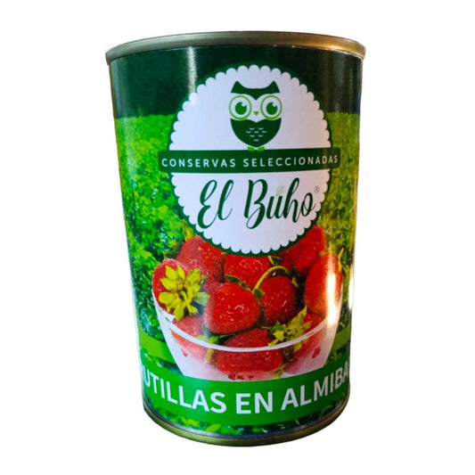 Frutillas en almibar el buho 410gr