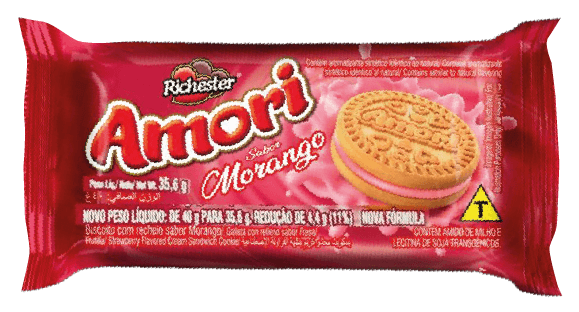 Galletas Amori sabor frutilla