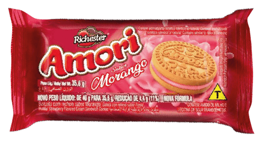 Galletas Amori sabor frutilla