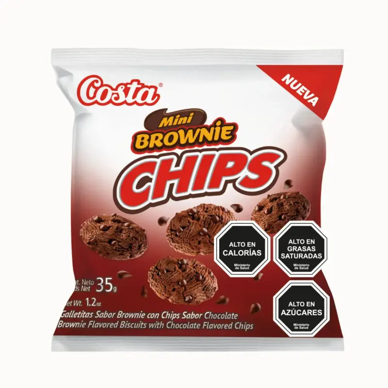 Galletas Mini Brownie Chips Costa