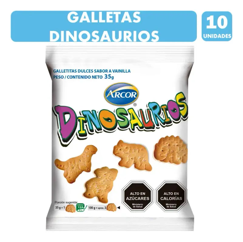 Galletas Mini Dinosaurios Arcor