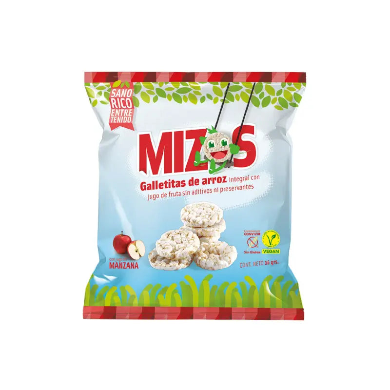 Galletas de arroz mizos manzana