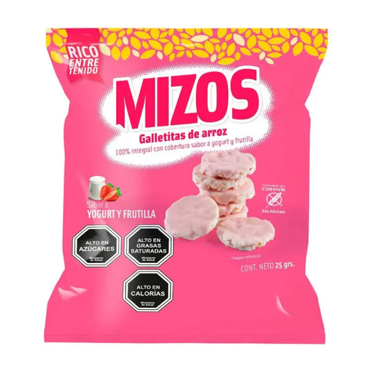 Galletas de arroz mizos yoghurt frutilla