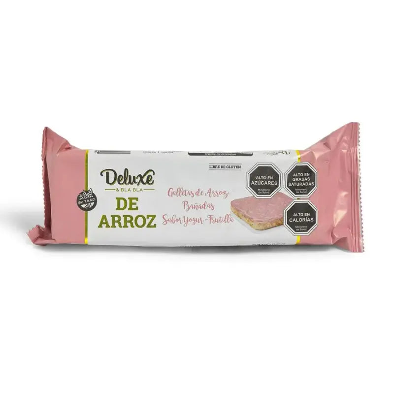Galletas de arroz yogurt frutilla 115 gr Deluxe