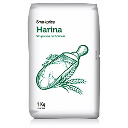 Harina Smart price sin polvos de hornear 1 Kg