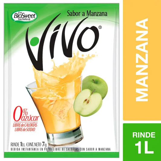 Jugo vivo en polvo manzana