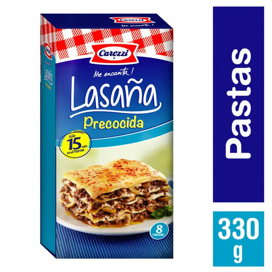 Lasaña precocida carozzi 330gr
