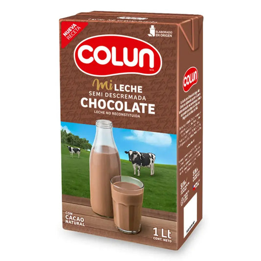 Leche Colun sabor chocolate 1L sin tapa