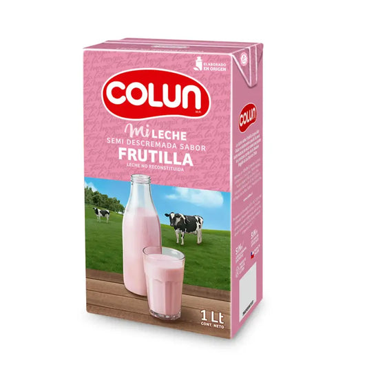 Leche colun sabor frutilla 1L s/tapa