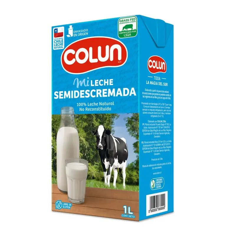 Leche colun semidescremada 1L