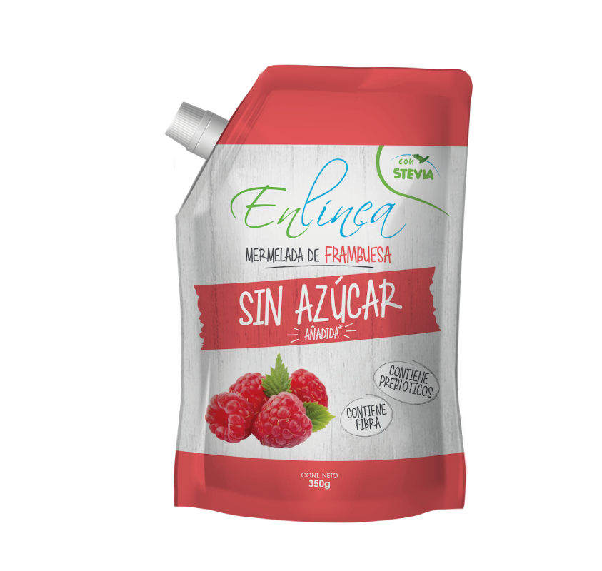 Mermelada frambuesa en linea doypack 350gr