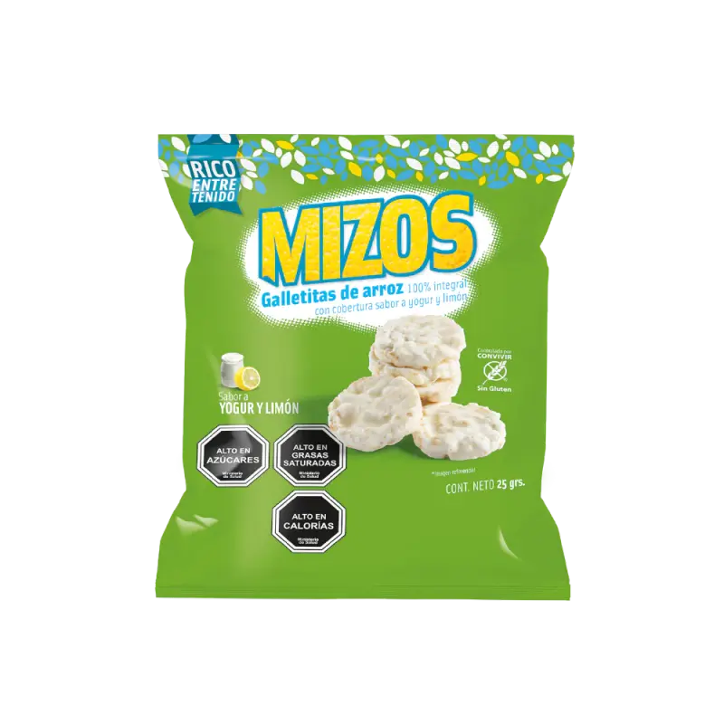 Galletas de arroz mizos yoghurt y limon