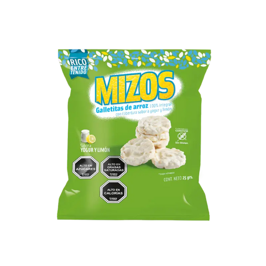 Galletas de arroz mizos yoghurt y limon