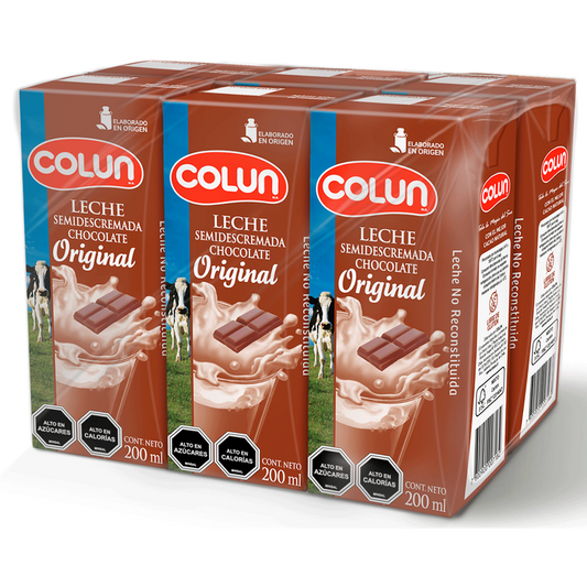 Pack 6 unid leche colun chocolate original