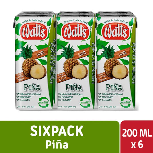 Pack 6 unid watt piña