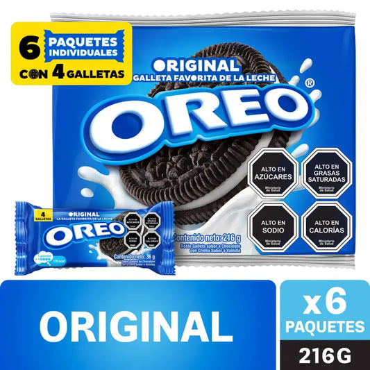 Pack Galletas Oreo original 6 un