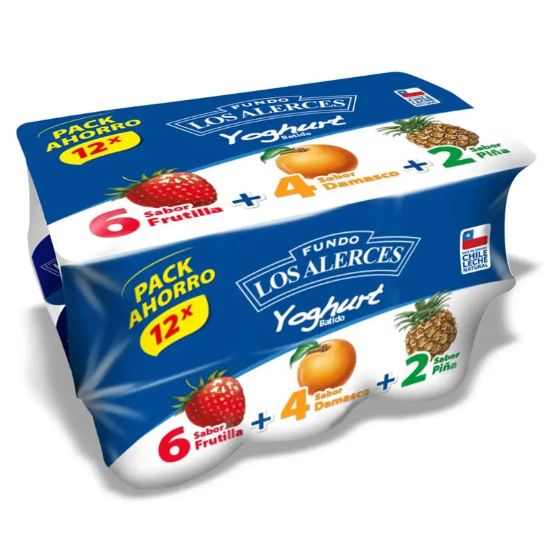 Pack Yoghurt Fundo Los Alerces 12 un