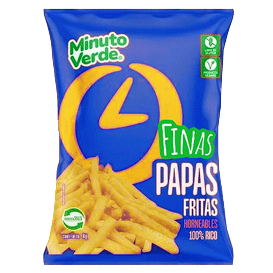 Papas Pre Frita Fina Minuto Verde 2.5 kg